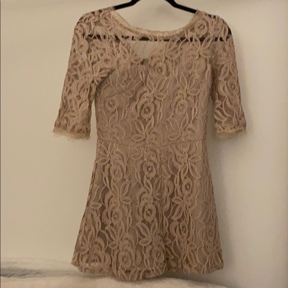 Rose Pink Lace Sweetheart Romper
